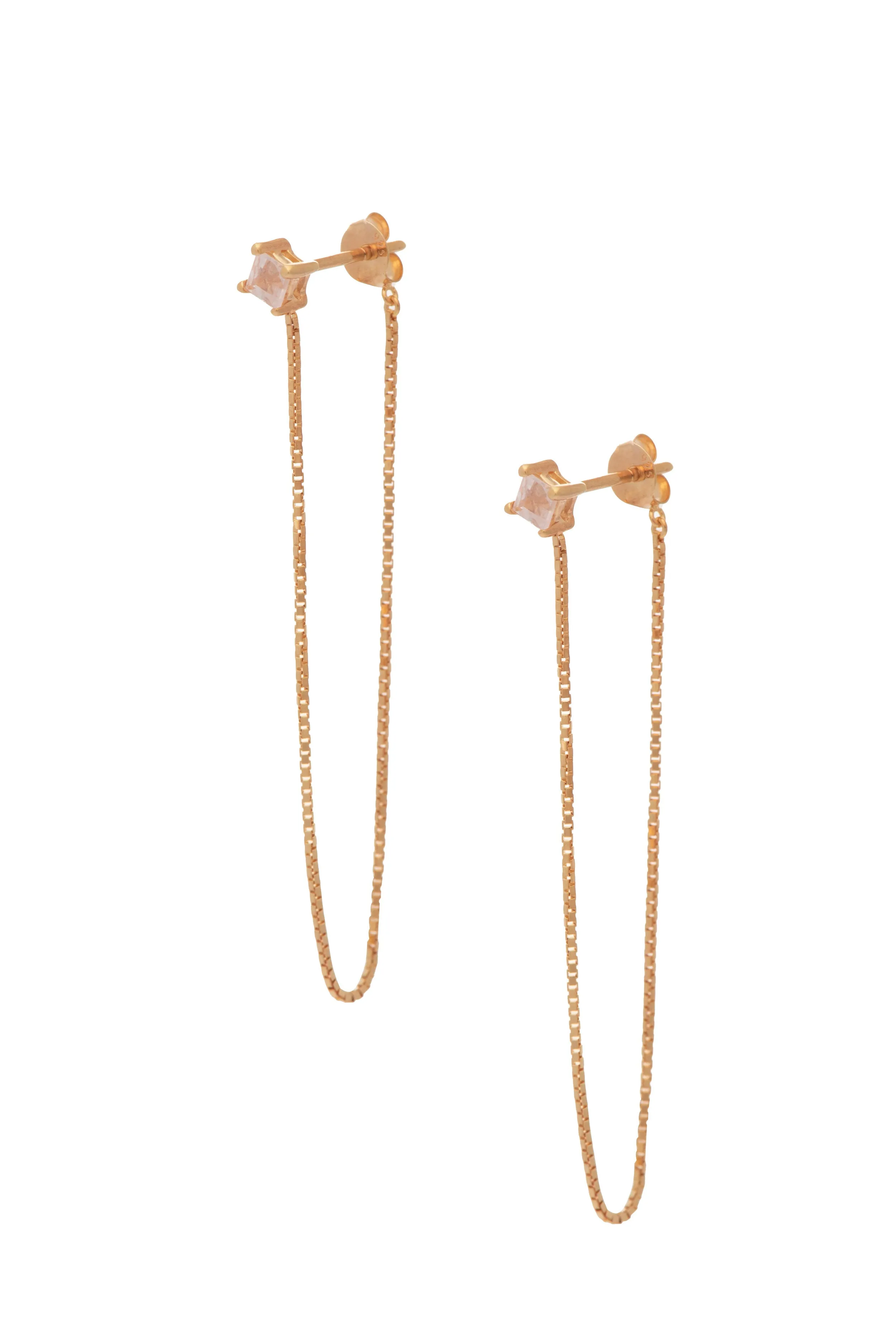 SAMPLE 2" Alex Studs Rose Quartz sold by Sarah Mulder Jewelry