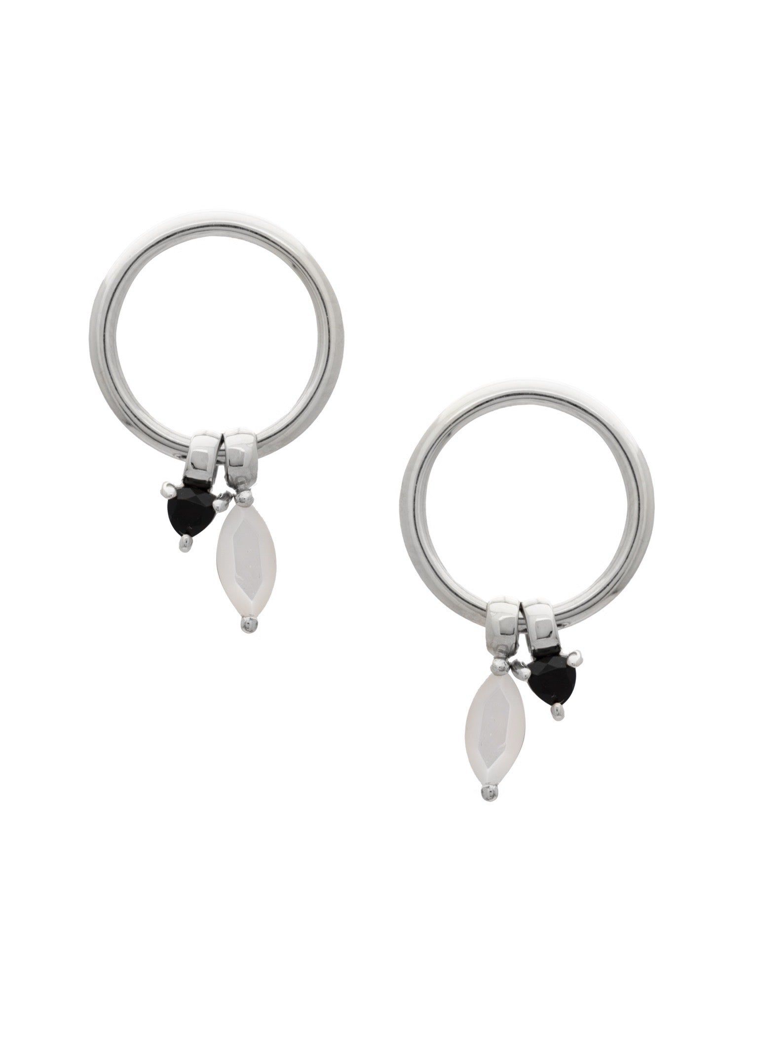 SAMPLE Cali Earrings Rhodium sold by Sarah Mulder Jewelry