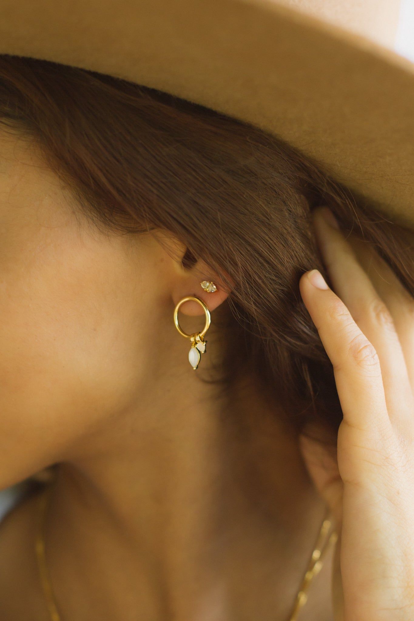 SAMPLE Cali Earrings Rhodium sold by Sarah Mulder Jewelry product image thumbnail 4