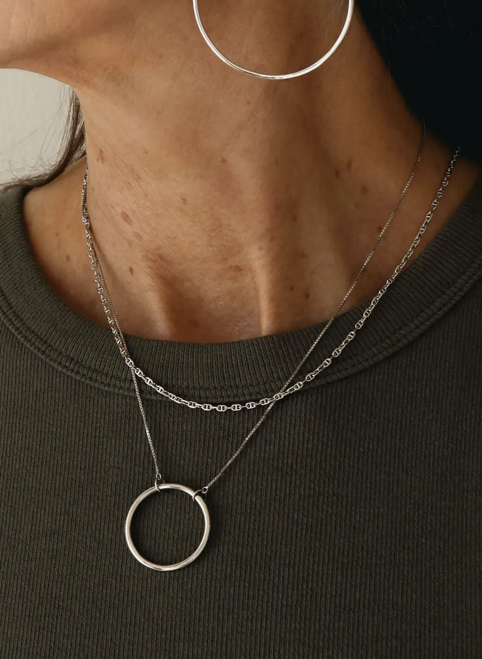 SAMPLE Ollie Necklace Rhodium sold by Sarah Mulder Jewelry product image thumbnail 2