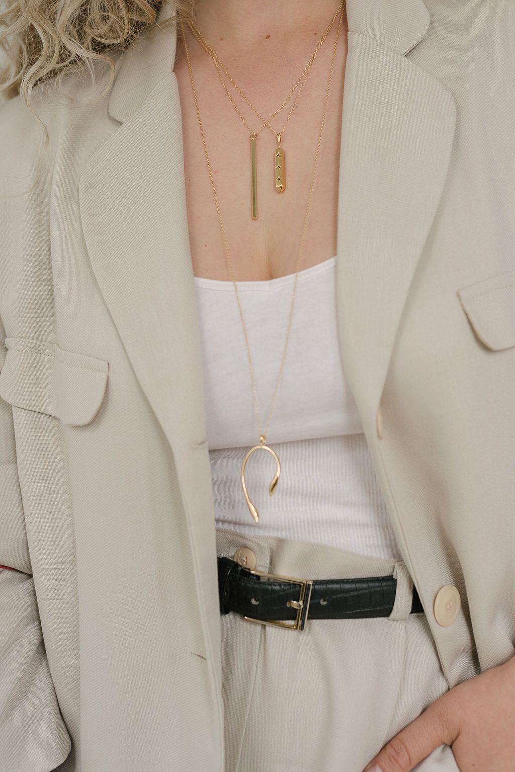 SAMPLE Aki Necklace Gold sold by Sarah Mulder Jewelry product image thumbnail 2