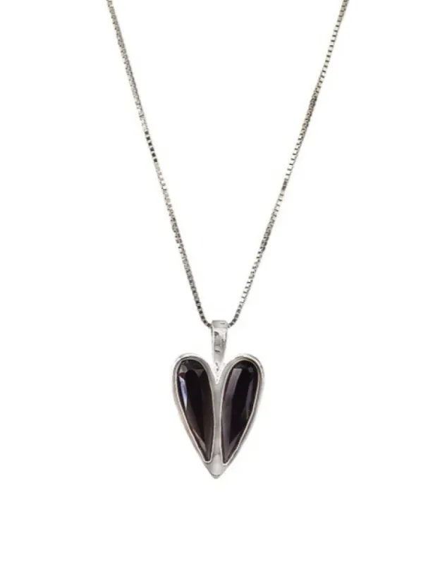 Monroe Necklace Black Rhodium sold by Sarah Mulder Jewelry