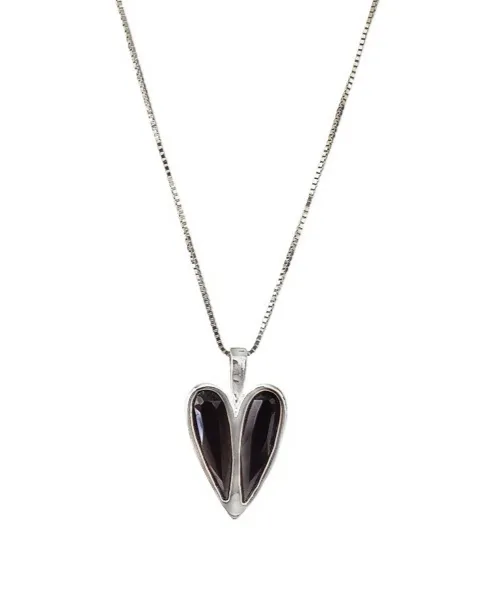 Monroe Necklace Black Rhodium sold by Sarah Mulder Jewelry