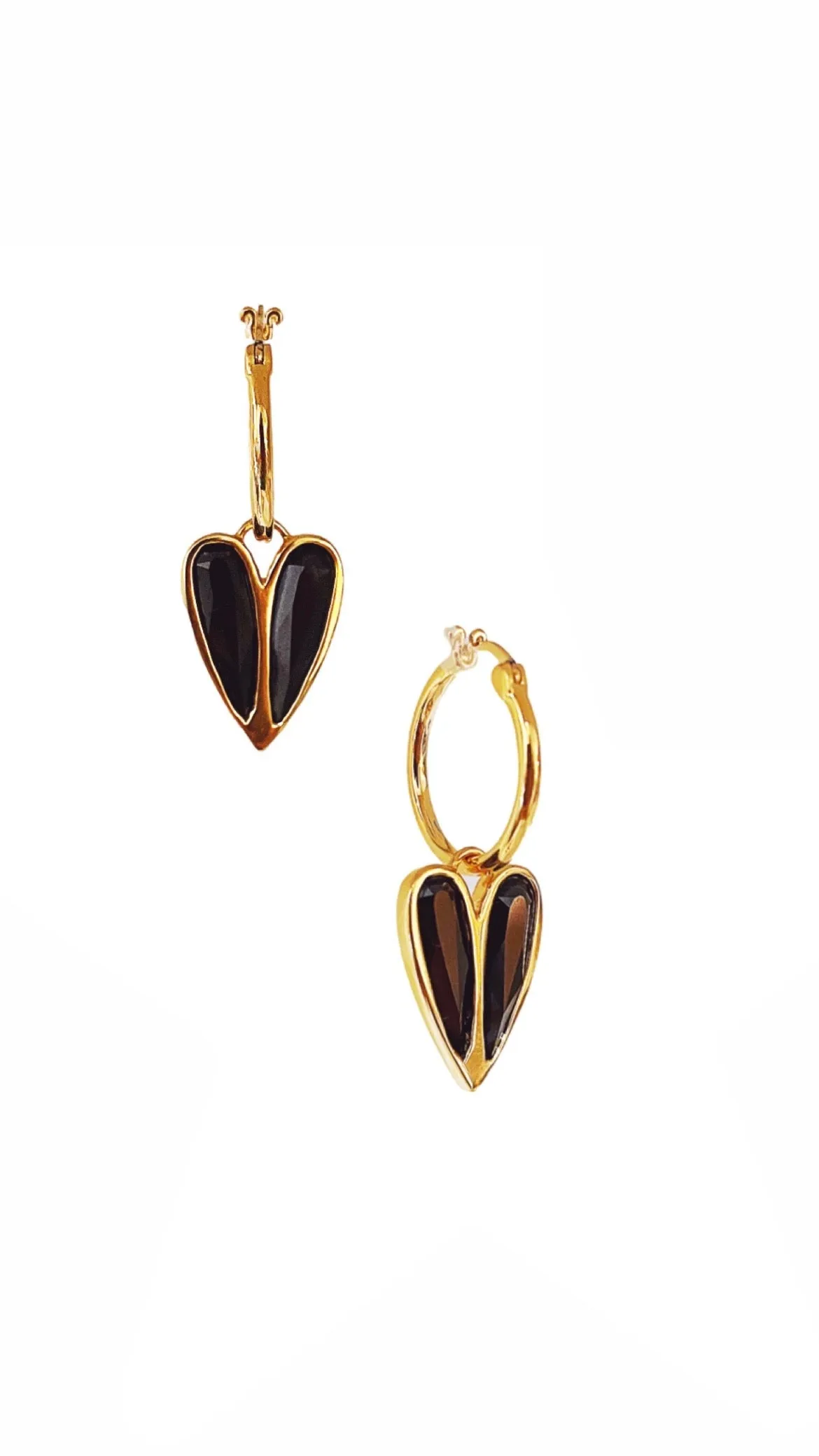 Monroe Earrings Black Gold sold by Sarah Mulder Jewelry