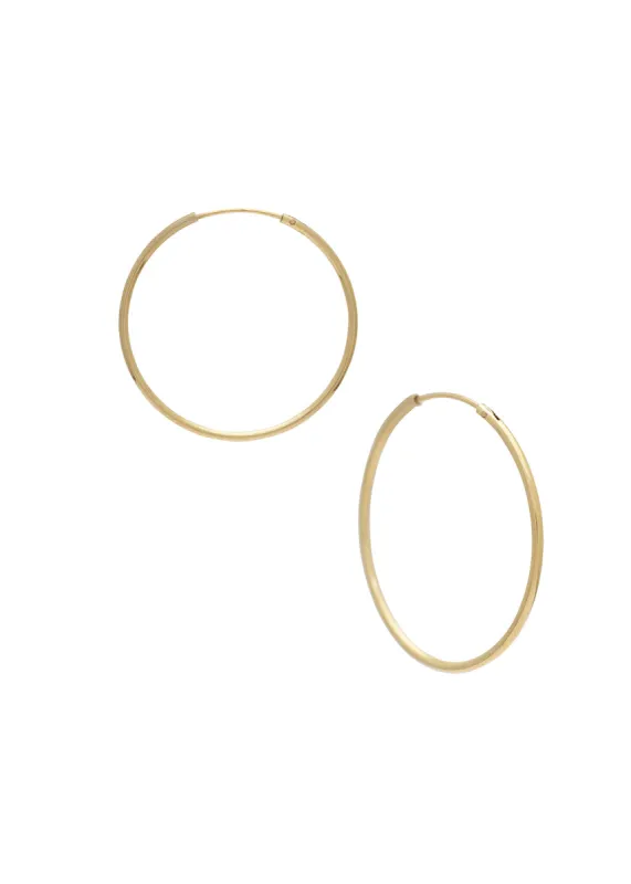 Endless Hoops 30mm Gold sold by Sarah Mulder Jewelry