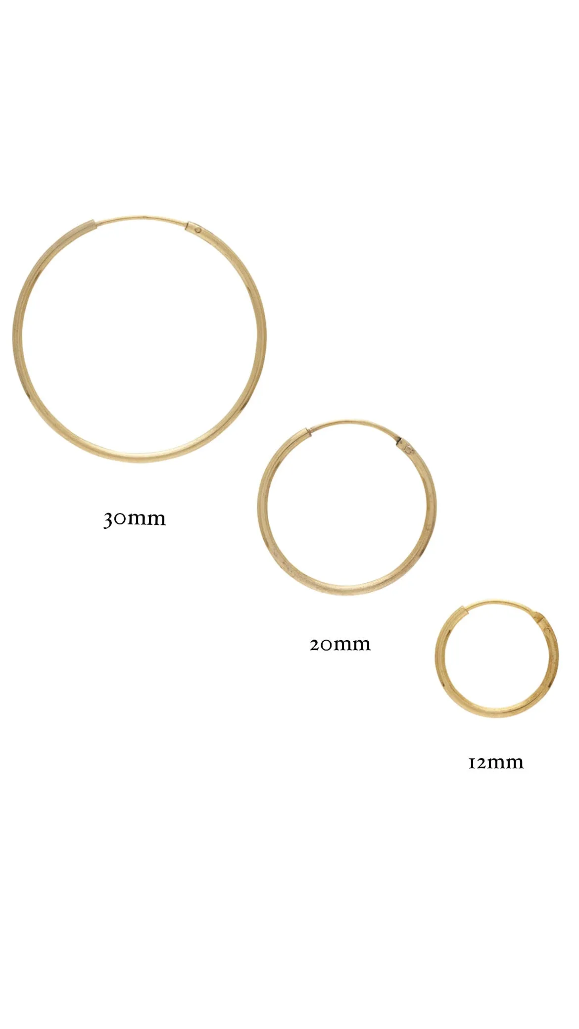 Endless Hoops 20mm Gold sold by Sarah Mulder Jewelry product image thumbnail 3