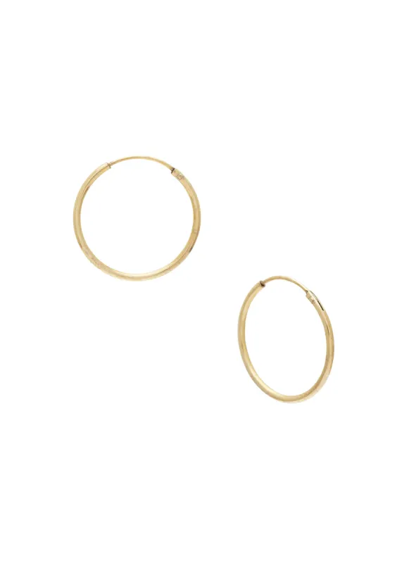 Endless Hoops 20mm Gold sold by Sarah Mulder Jewelry