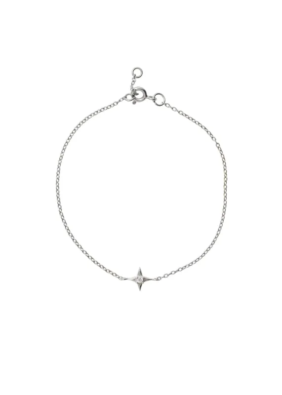 Esti Bracelet Rhodium made by Sarah Mulder Jewelry