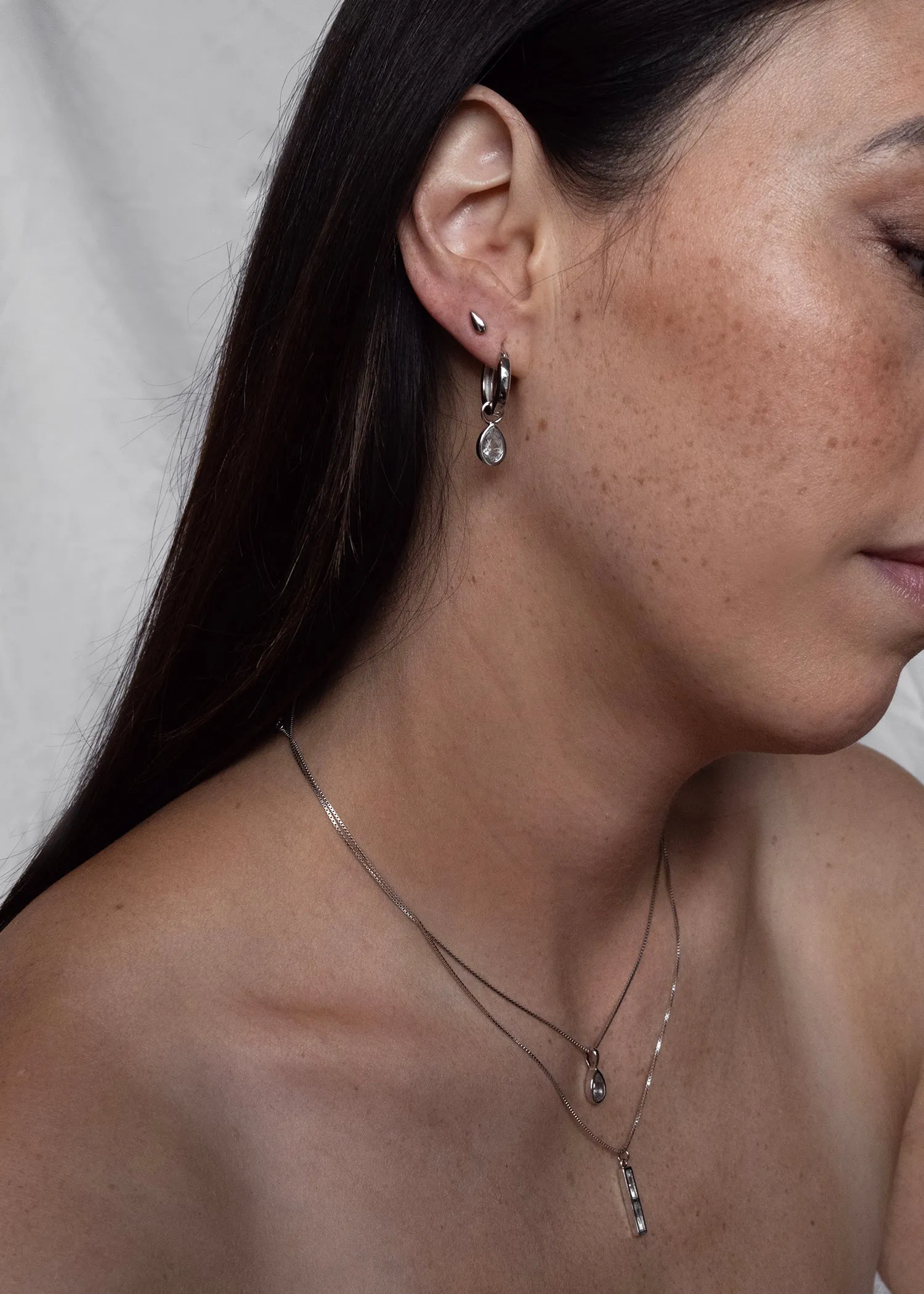 Koy Earrings Moonstone Rhodium sold by Sarah Mulder Jewelry product image thumbnail 2