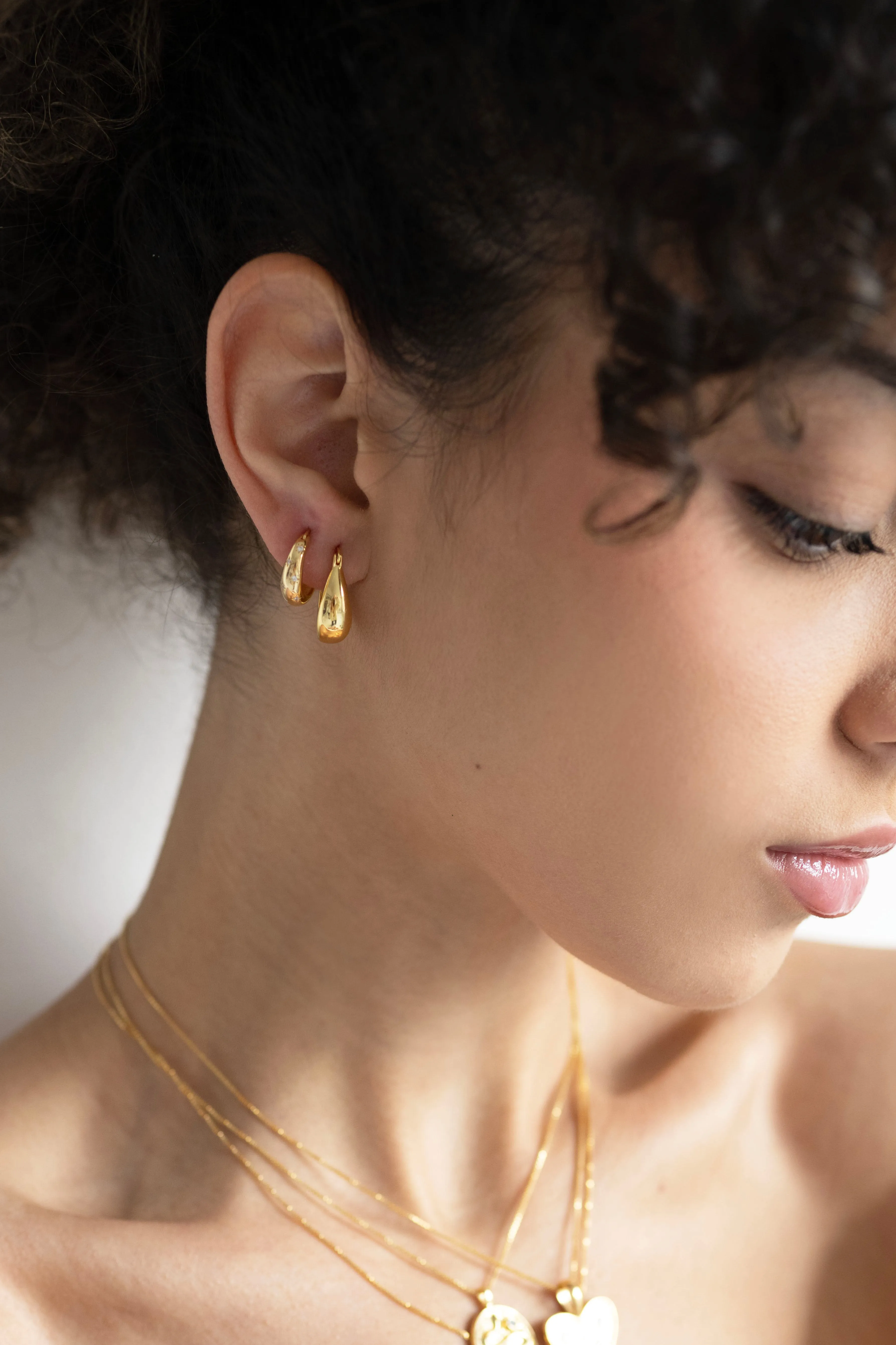 Lucky Stars Hoops Rhodium sold by Sarah Mulder Jewelry product image thumbnail 3