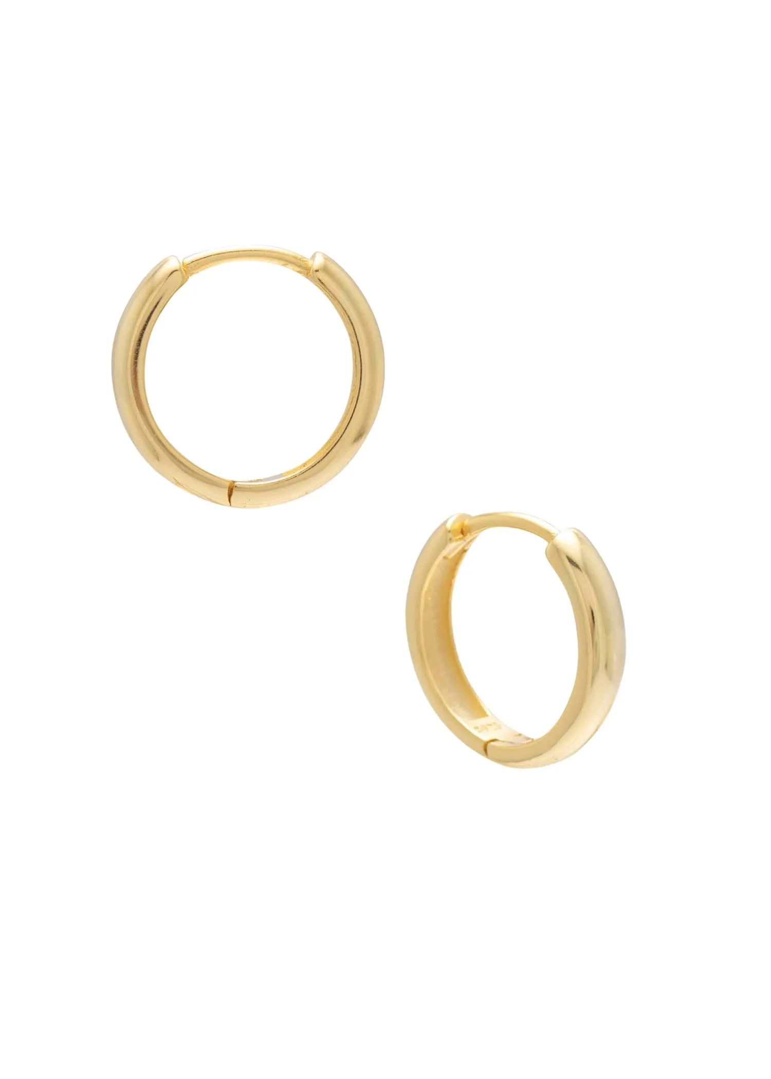 Everyday 15mm Click-In Hoops Gold sold by Sarah Mulder Jewelry