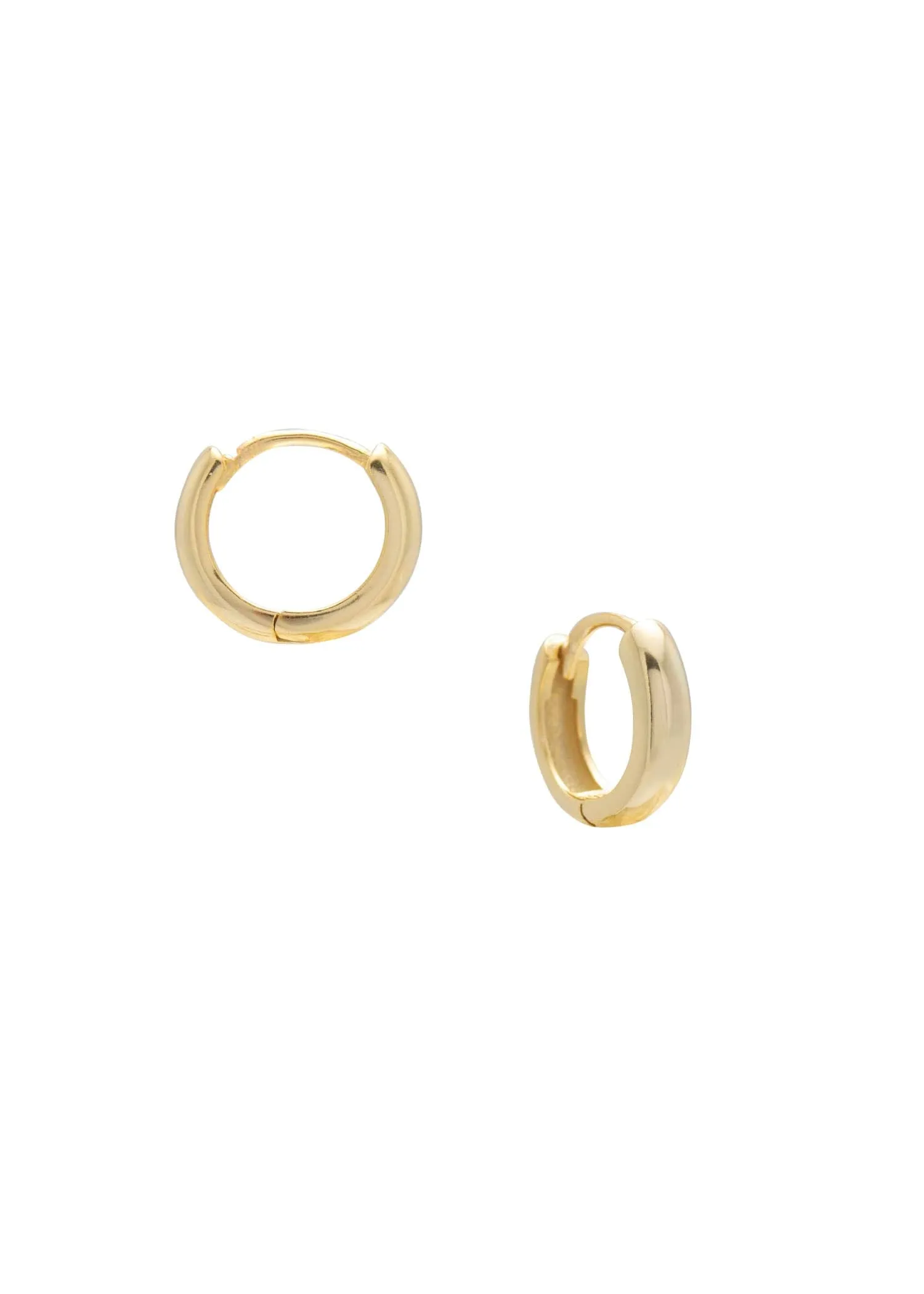 Everyday 11mm Click-In Hoops Gold sold by Sarah Mulder Jewelry