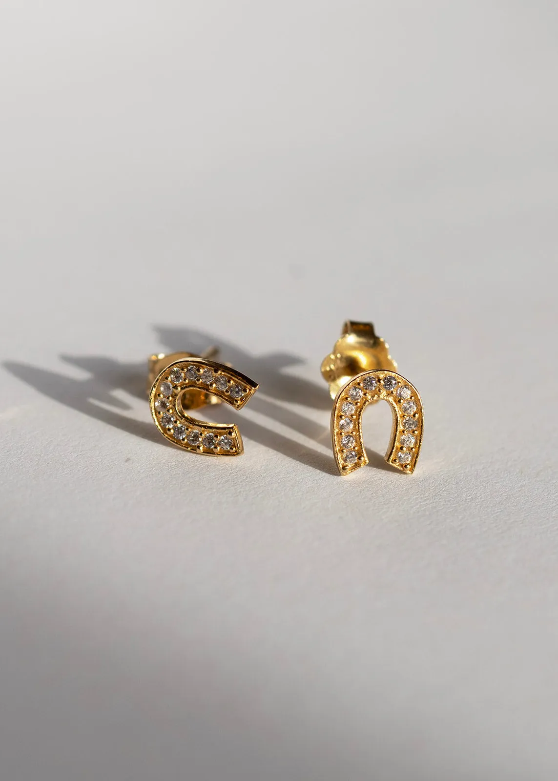 Horseshoe Studs Gold sold by Sarah Mulder Jewelry product image thumbnail 2
