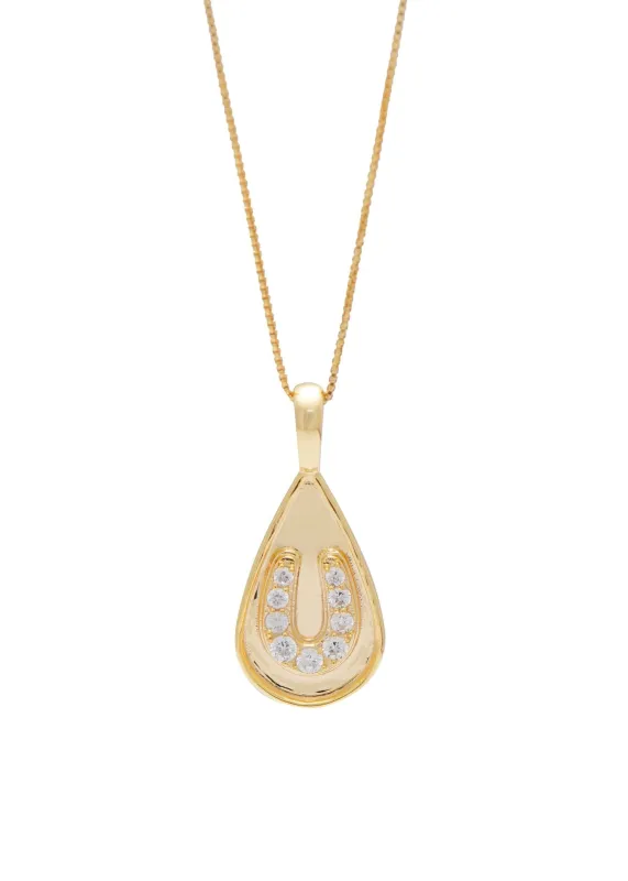 Horseshoe Necklace Gold sold by Sarah Mulder Jewelry