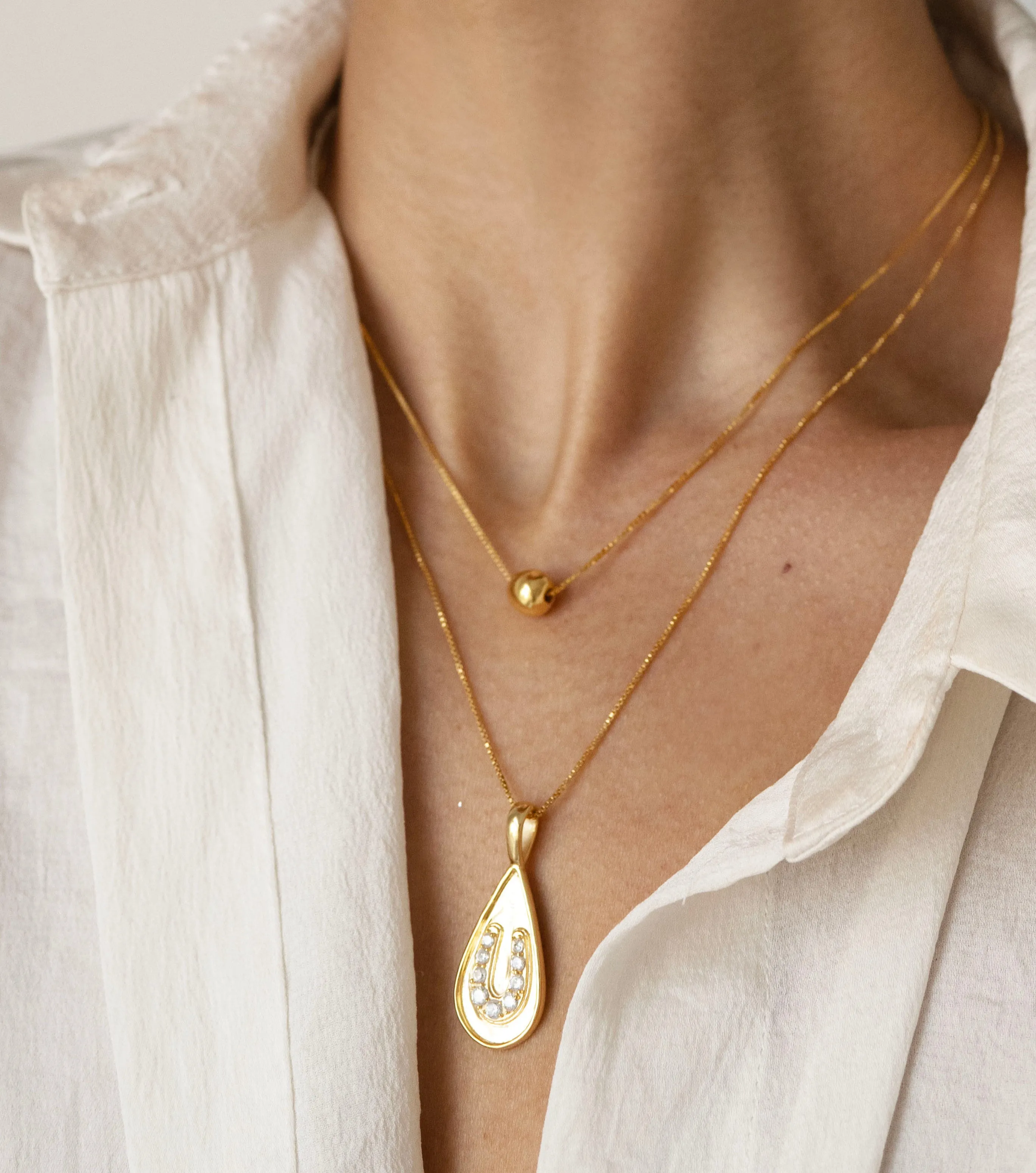 Horseshoe Necklace Gold sold by Sarah Mulder Jewelry product image thumbnail 2