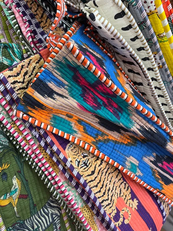 Cotton Tote no Zipper $75 made by Sarah Mulder Jewelry