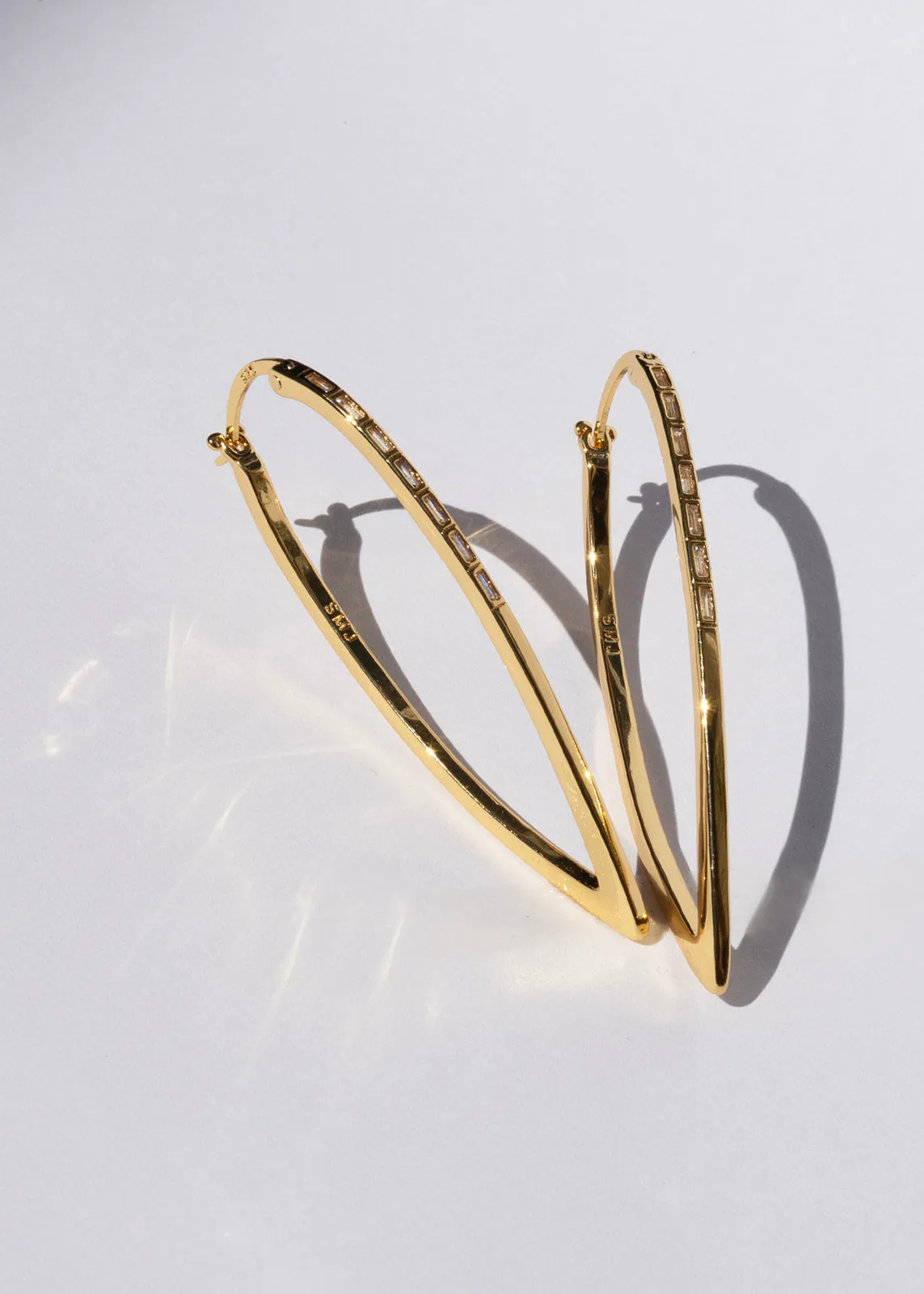 Gia Large Earrings Gold sold by Sarah Mulder Jewelry product image thumbnail 3