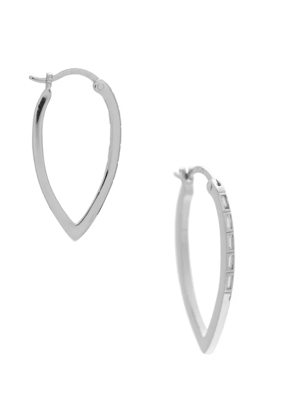 Gia Medium Earrings Rhodium sold by Sarah Mulder Jewelry