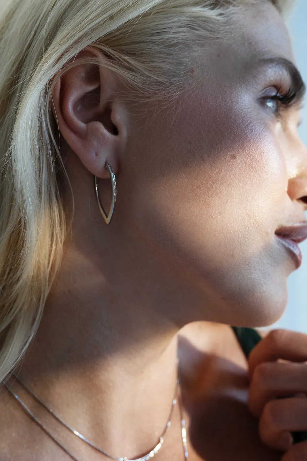 Gia Medium Earrings Rhodium sold by Sarah Mulder Jewelry product image thumbnail 2