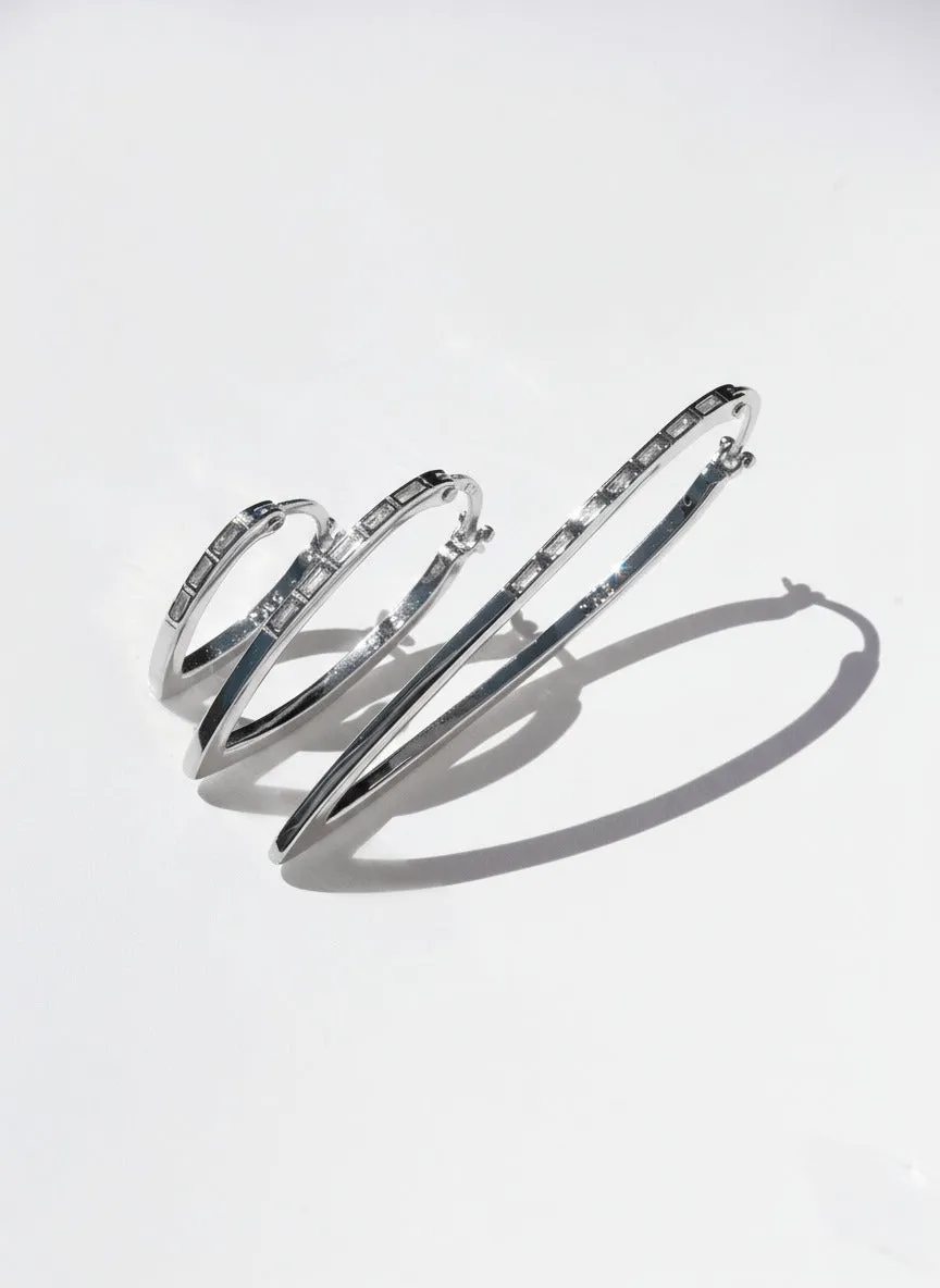 Gia Small Earrings Rhodium sold by Sarah Mulder Jewelry product image thumbnail 3