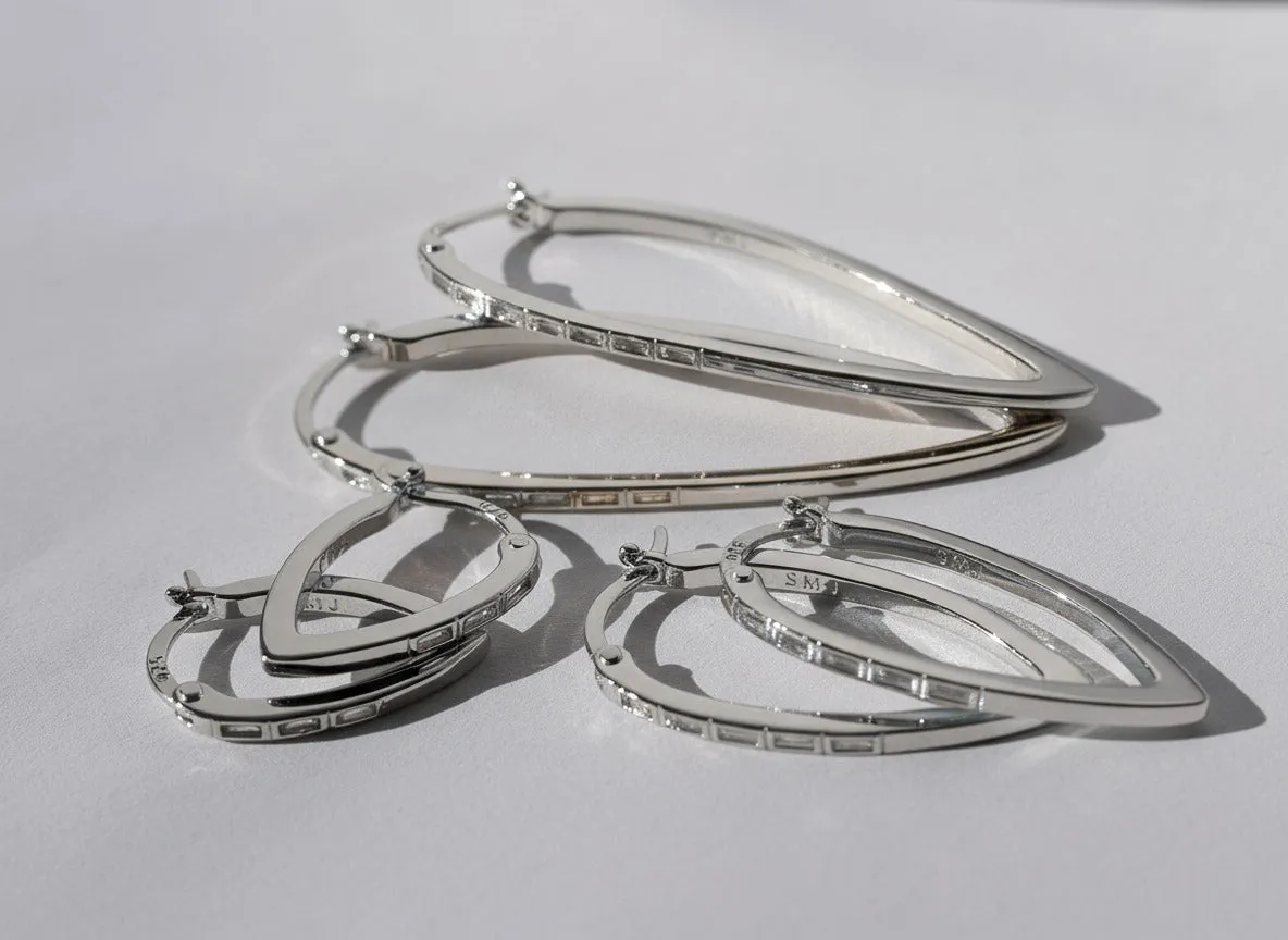 Gia Small Earrings Rhodium sold by Sarah Mulder Jewelry product image thumbnail 4