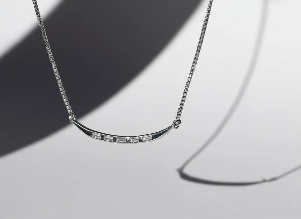 Gia Necklace Rhodium sold by Sarah Mulder Jewelry product image thumbnail 3