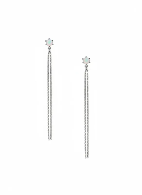 Ava Earrings Rhodium sold by Sarah Mulder Jewelry