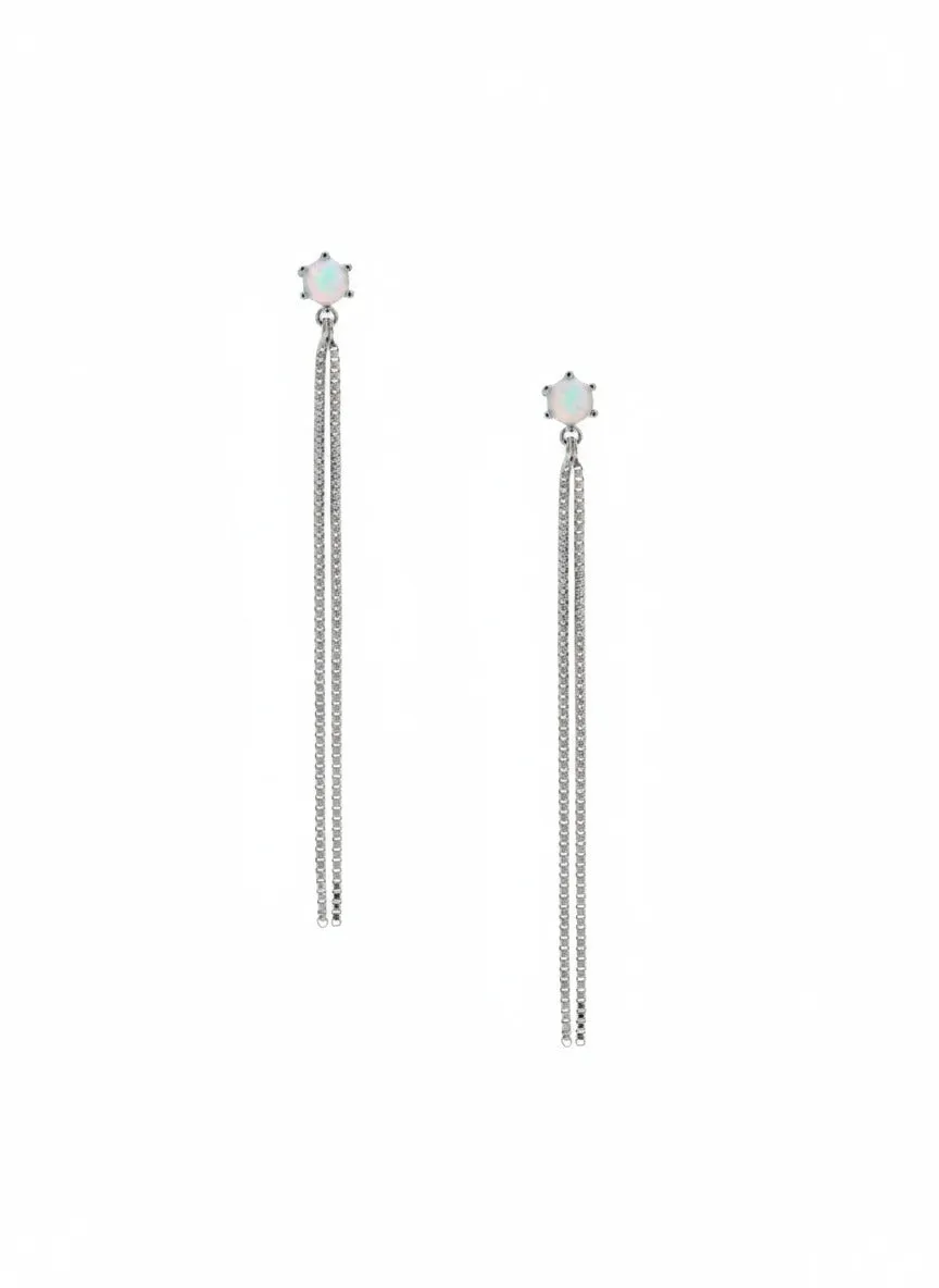 Ava Earrings Rhodium sold by Sarah Mulder Jewelry