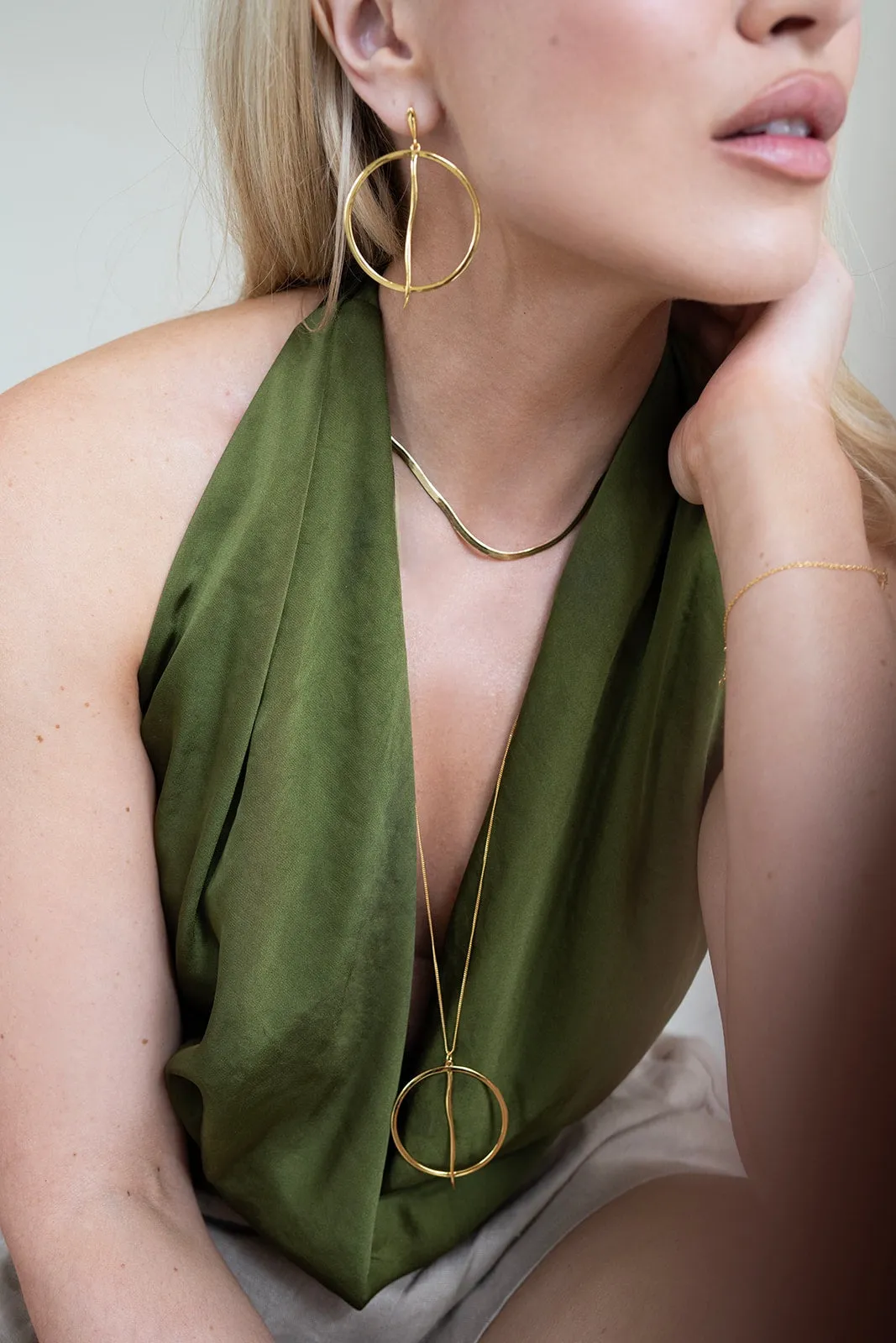 Evora Earrings Gold sold by Sarah Mulder Jewelry product image thumbnail 3