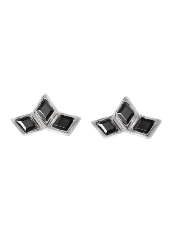 Bae Studs Rhodium Black made by Sarah Mulder Jewelry
