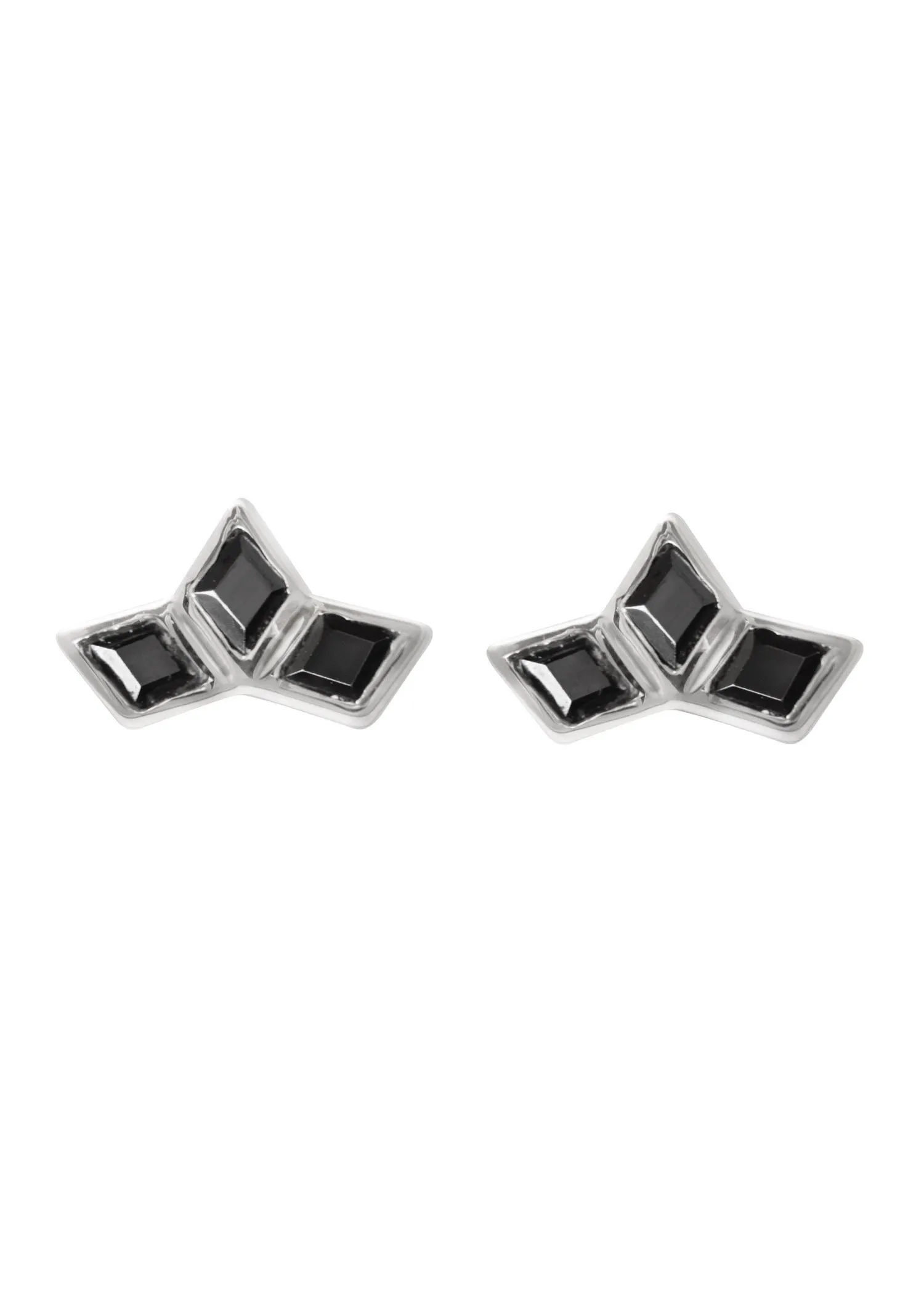 Bae Studs Rhodium Black sold by Sarah Mulder Jewelry