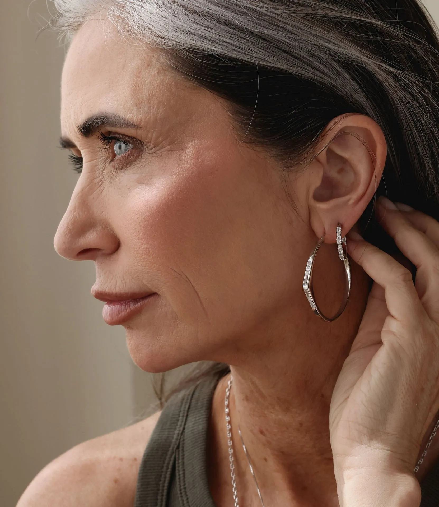 Kelly Hoops Black Rhodium sold by Sarah Mulder Jewelry product image thumbnail 2