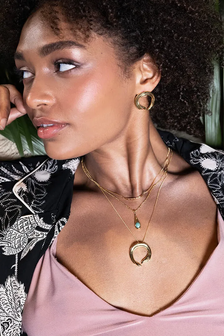 Hiatus Necklace Gold sold by Sarah Mulder Jewelry product image thumbnail 2