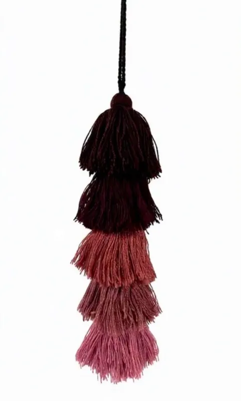 Ombré Sway Tassel-Deep Plum made by Sarah Mulder Jewelry