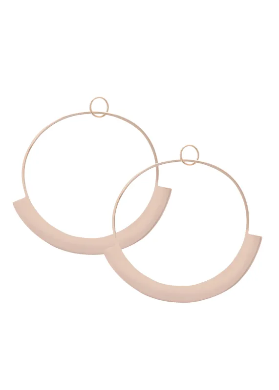 SAMPLE Empress Hoops Gold made by Sarah Mulder Jewelry