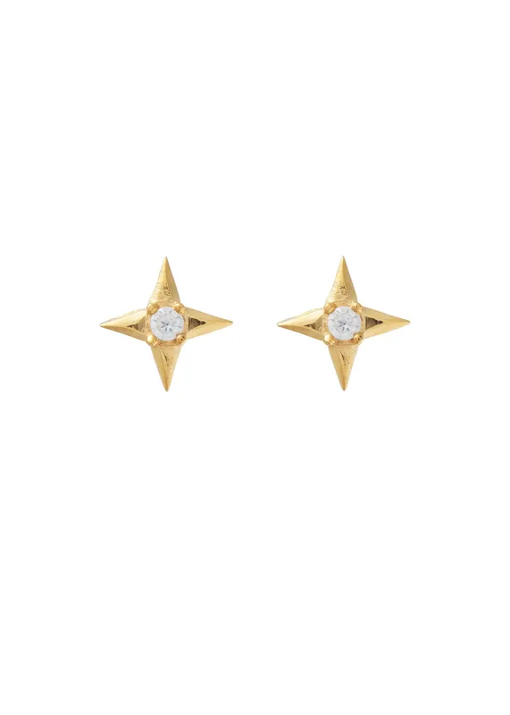 SAMPLE Esti Studs Gold made by Sarah Mulder Jewelry