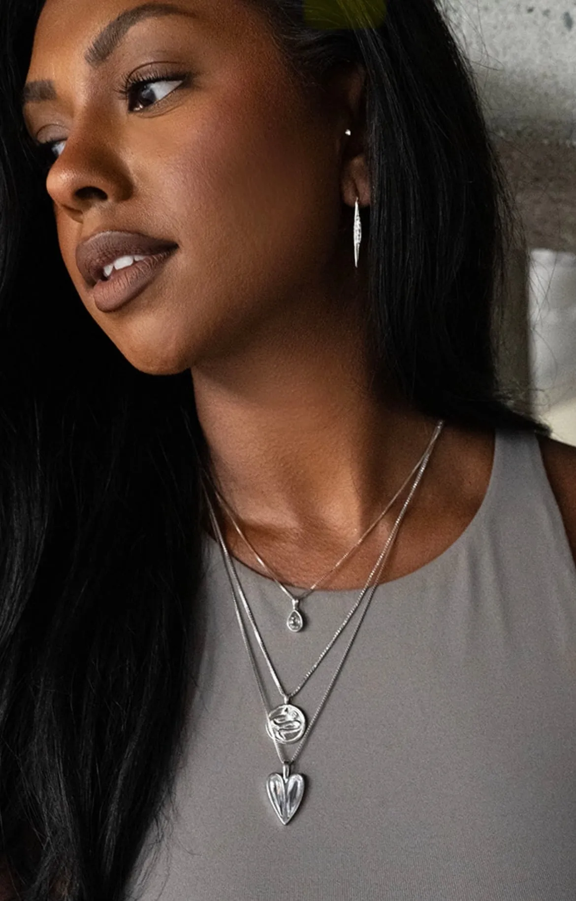 SAMPLE Lumi Necklace Rhodium sold by Sarah Mulder Jewelry product image thumbnail 2