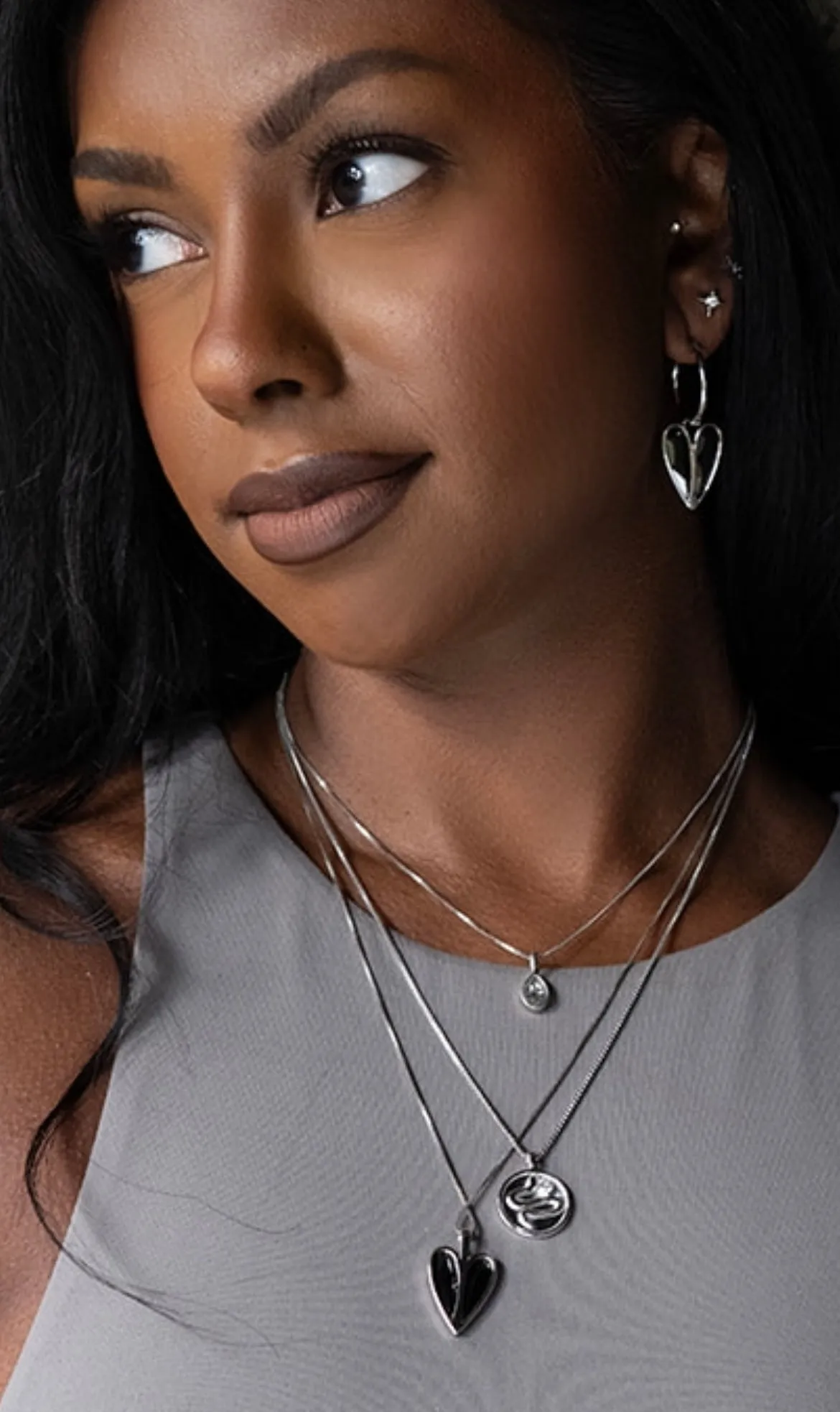 SAMPLE Lumi Necklace Rhodium sold by Sarah Mulder Jewelry product image thumbnail 3