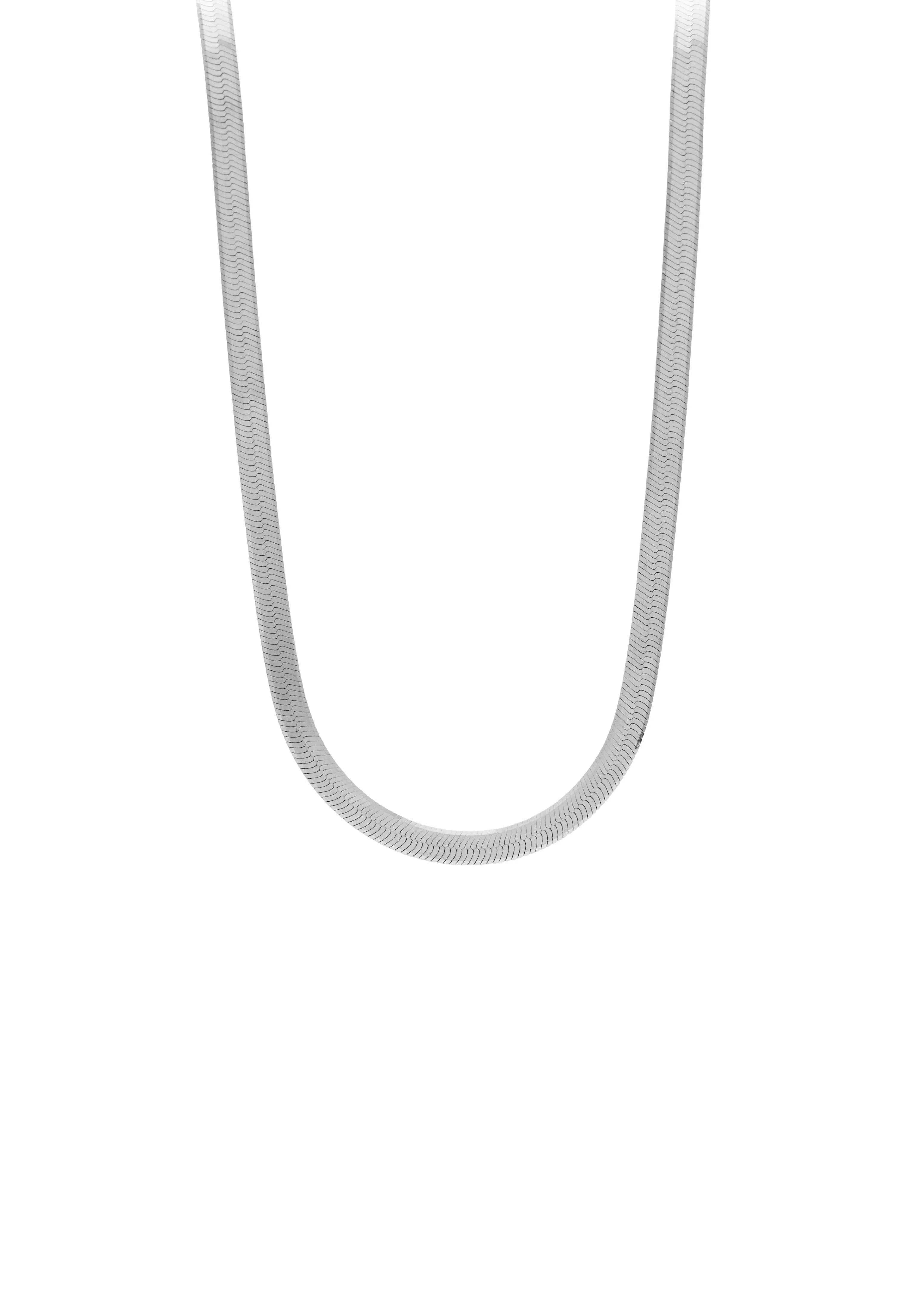 SAMPLE Harlow Herringbone Necklace Silver sold by Sarah Mulder Jewelry