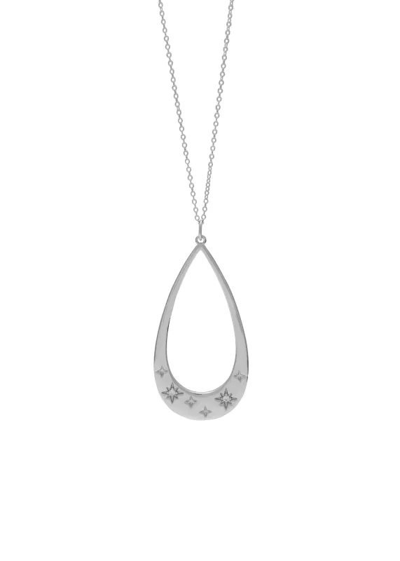SAMPLE Astra Necklace Rhodium made by Sarah Mulder Jewelry