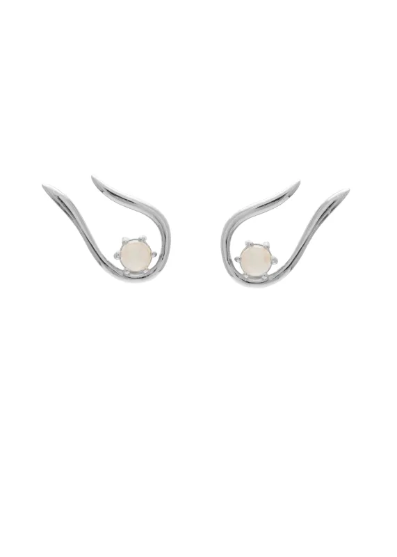 SAMPLE Kai Studs Rhodium made by Sarah Mulder Jewelry