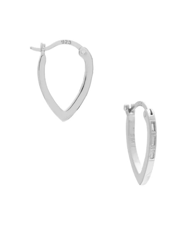 SAMPLE Gia Small Earrings Rhodium made by Sarah Mulder Jewelry