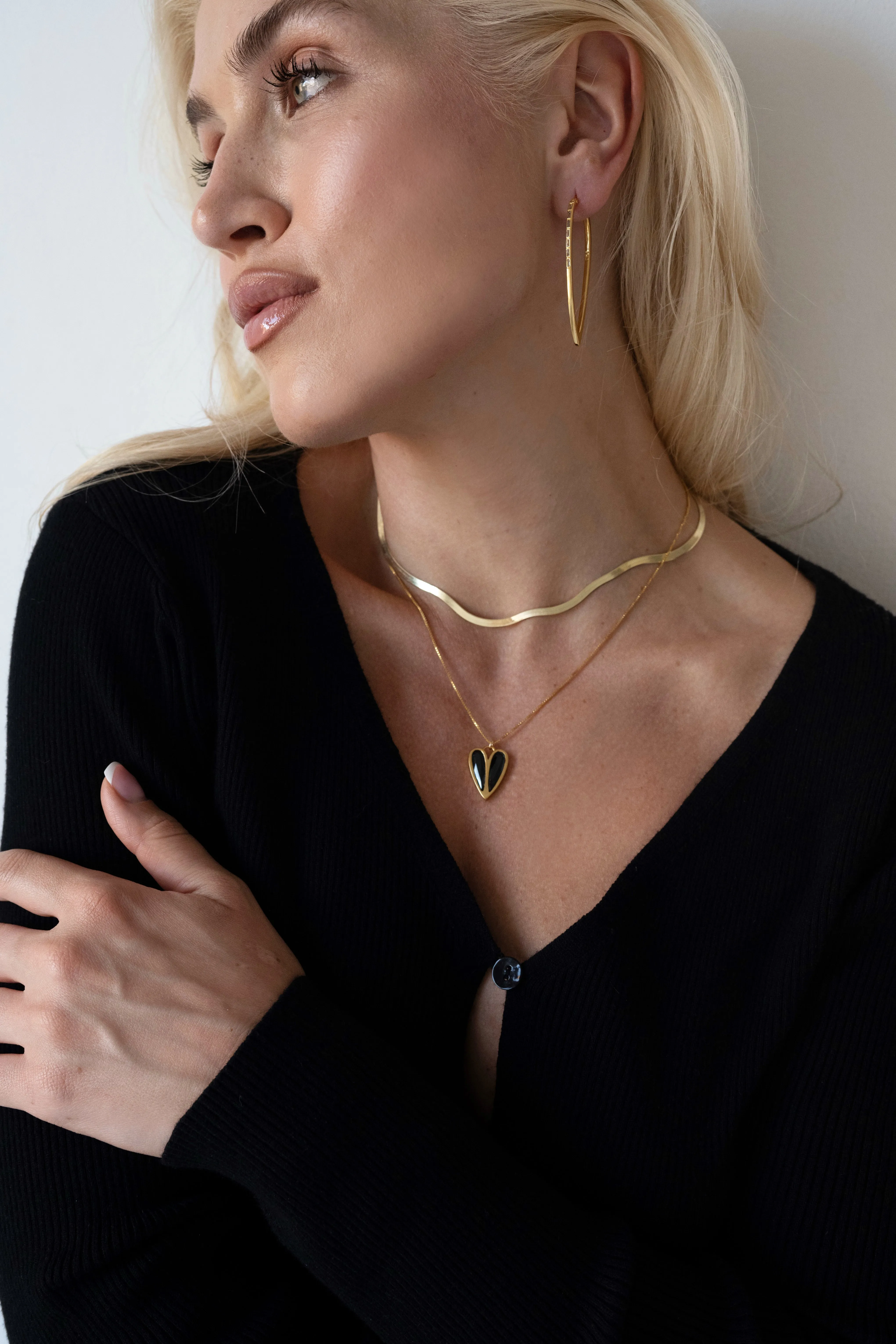 SAMPLE Gia Large Earrings Gold sold by Sarah Mulder Jewelry product image thumbnail 3