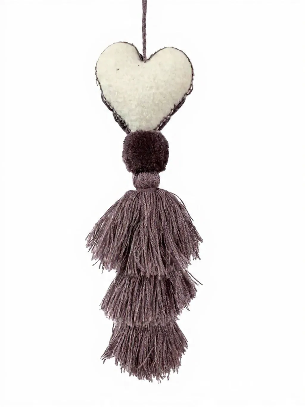 Heart Tassel Smokey Amethyst sold by Sarah Mulder Jewelry product image thumbnail 2