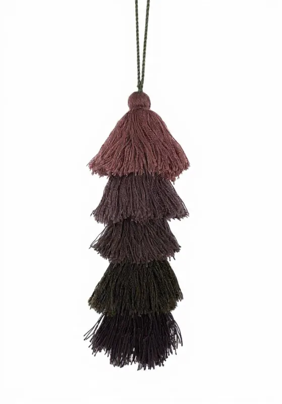 Ombré Sway Tassel Smoke made by Sarah Mulder Jewelry