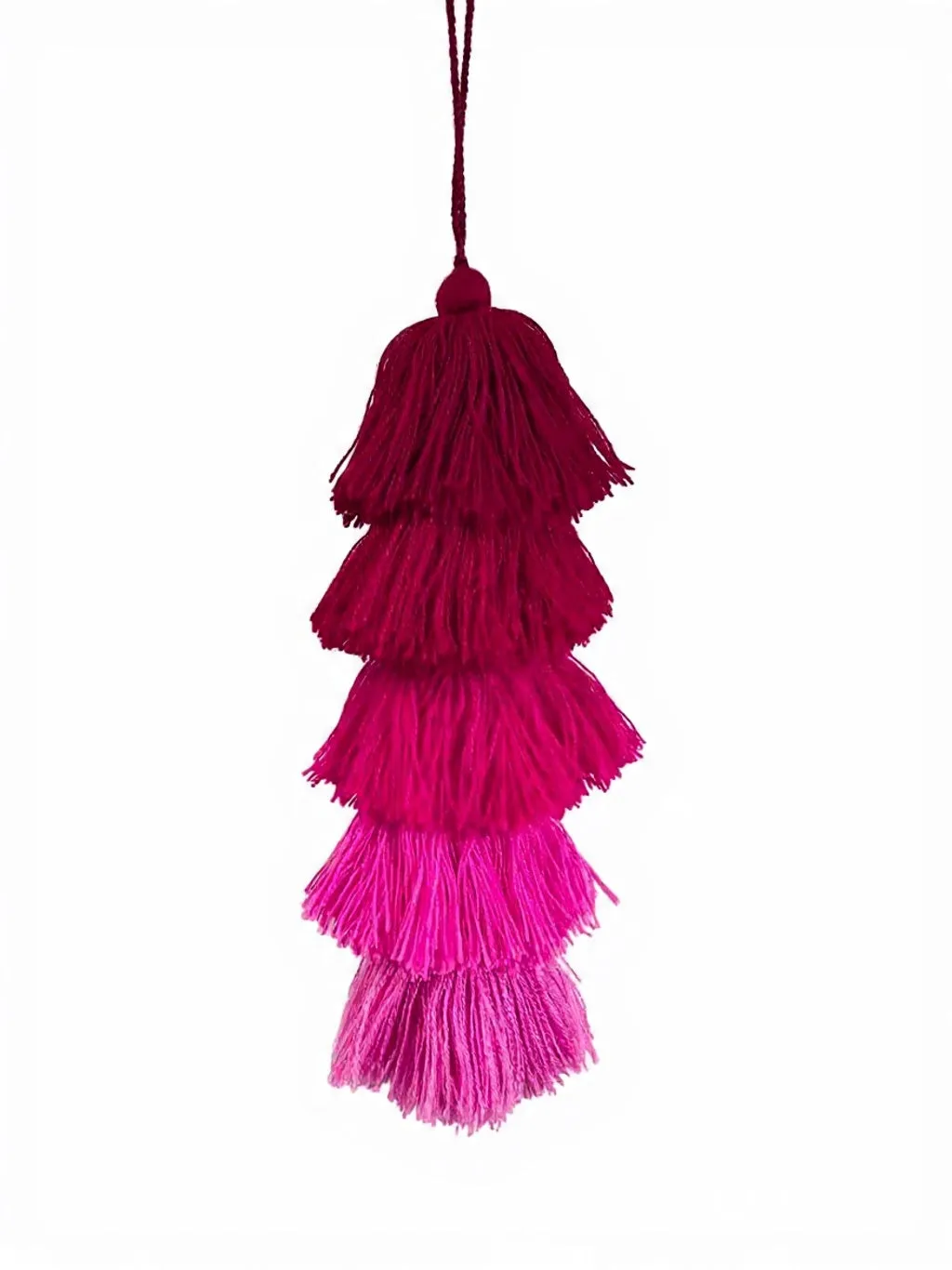 Ombré Sway Tassel Electric Pink sold by Sarah Mulder Jewelry