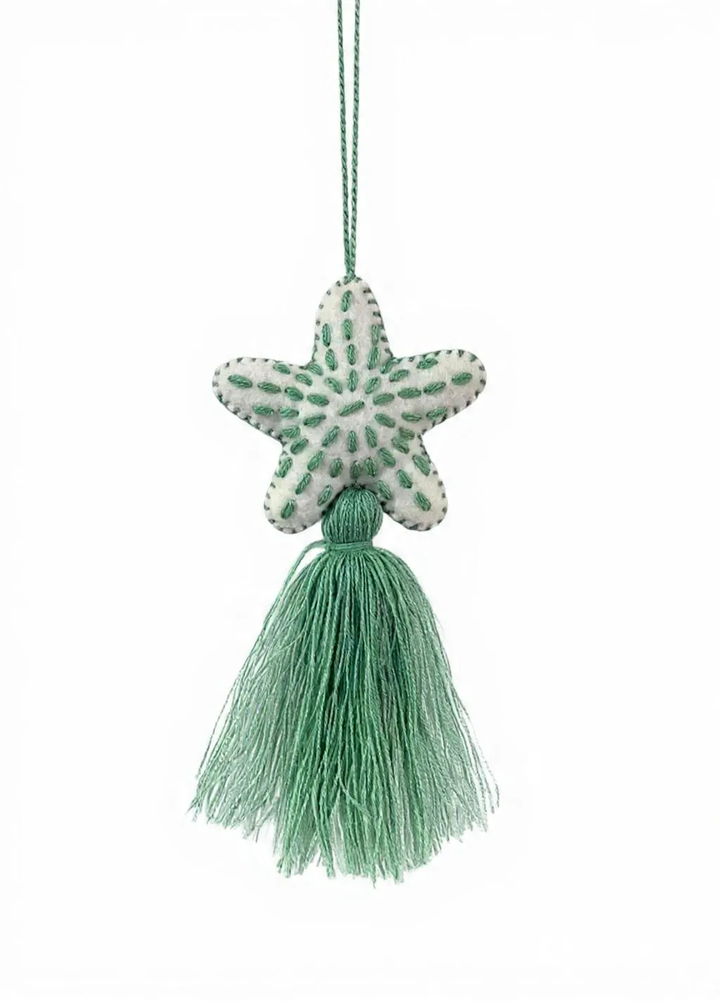 Starfish Tassel Seafoam sold by Sarah Mulder Jewelry