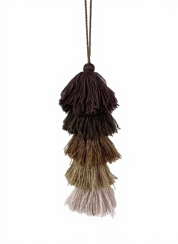 Ombré Sway Tassel Mushroom made by Sarah Mulder Jewelry