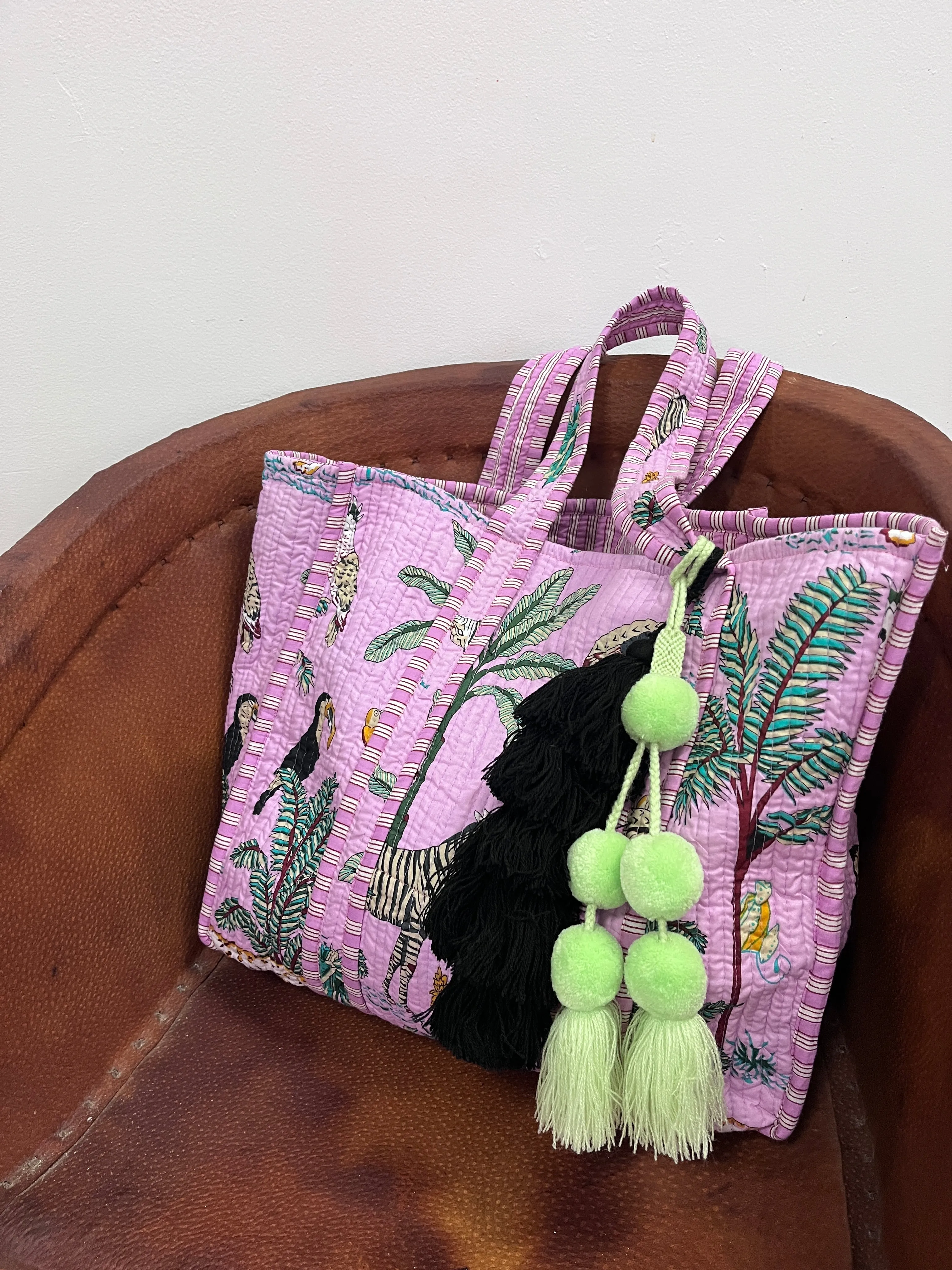 Violet Jungle Tote sold by Sarah Mulder Jewelry product image thumbnail 2