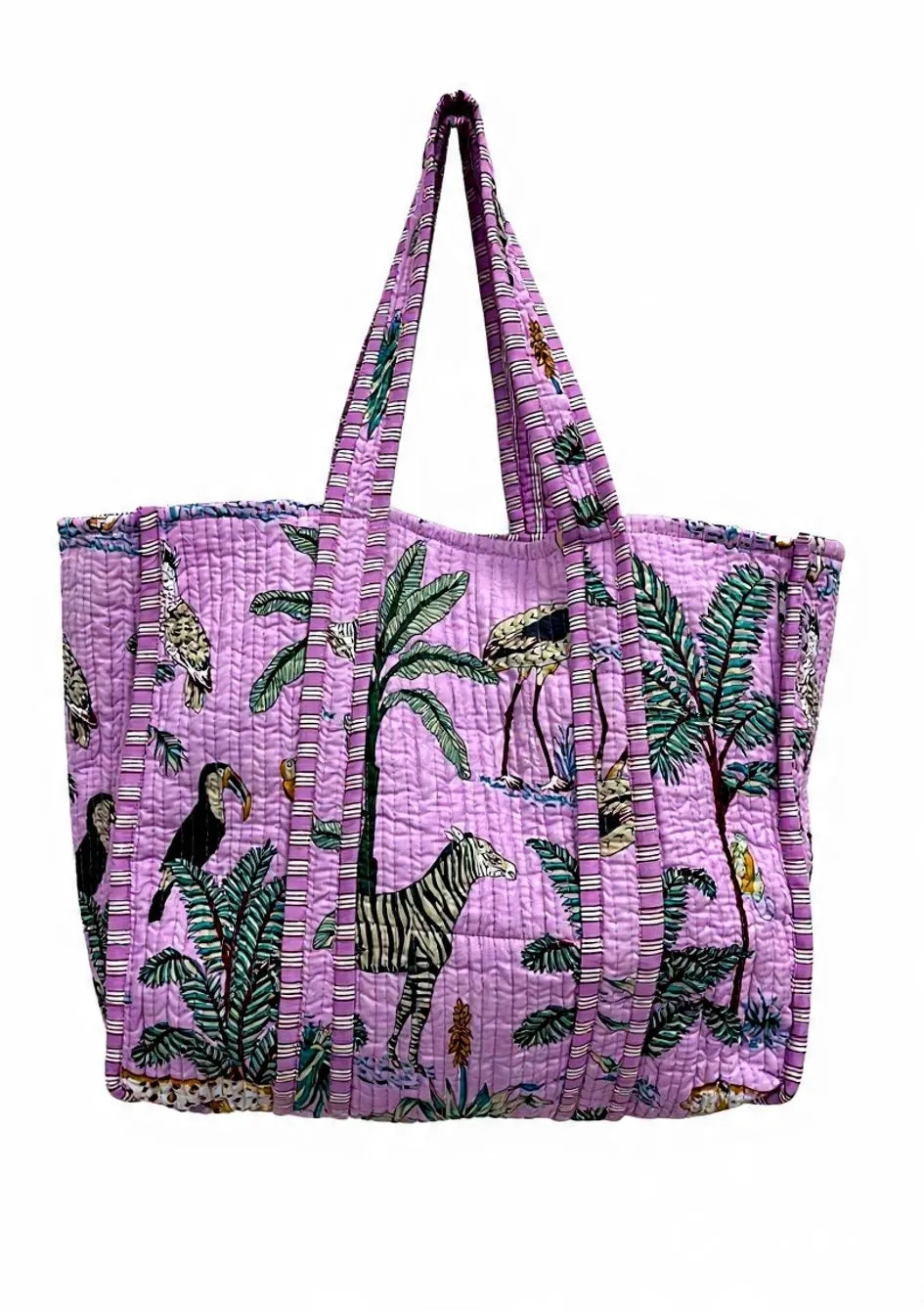 Violet Jungle Tote sold by Sarah Mulder Jewelry